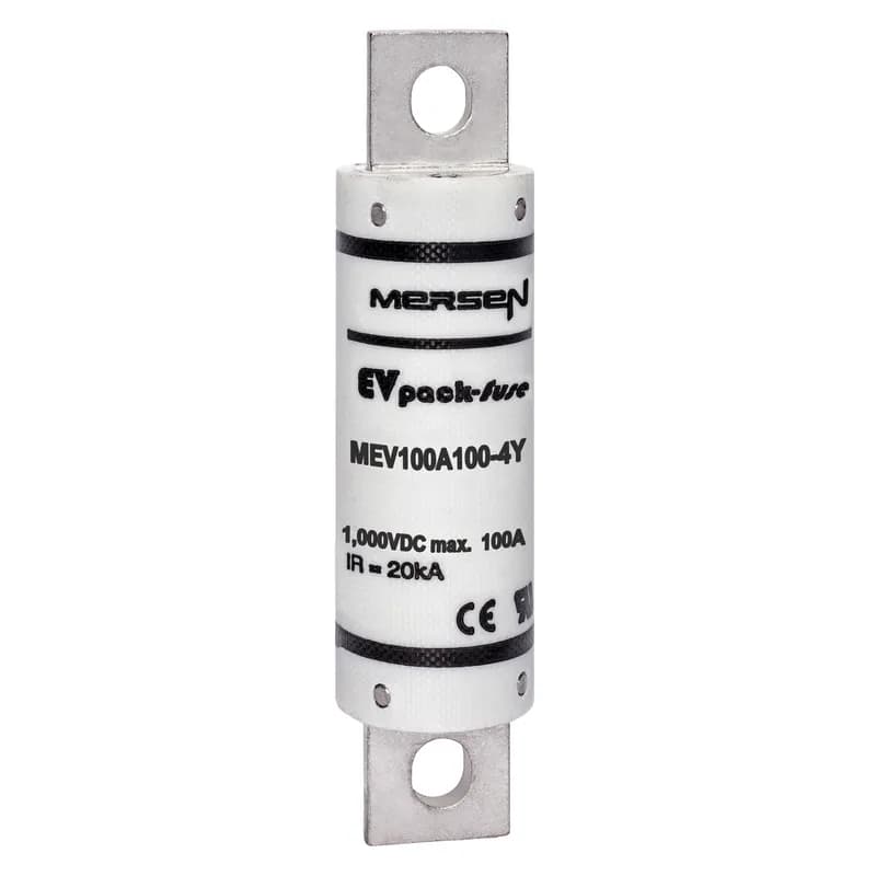 EVpack Fuse 1000VDC UL 100A Max. Rated Breaking Capacity DC: 20 kA @ 1000 V L/R ≤ 1 ms M8 Bolted