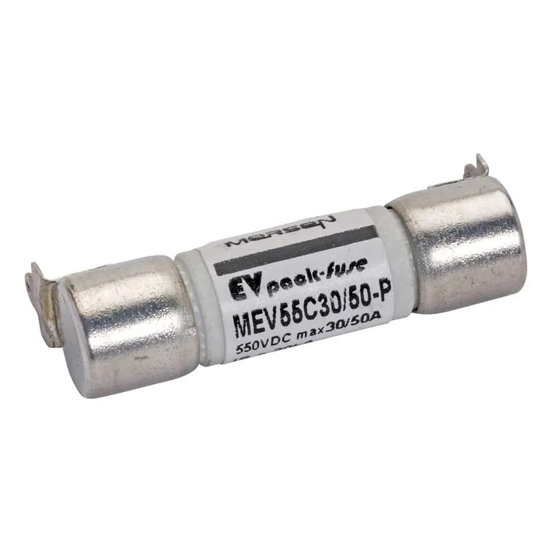 EVpack Fuse 550VDC UL 50A Max. Rated Breaking Capacity DC: 20 kA @ 550 V L/R ≤ 1 ms Slot Mount