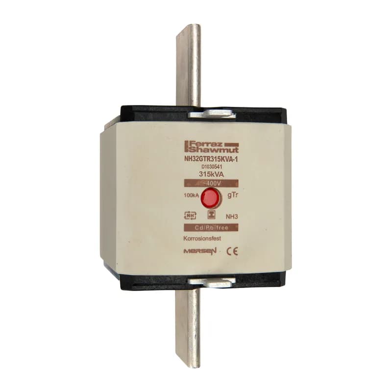 DIN NH Standard fuse-link gTr Size NH3 400VAC 455A 315KVA isolated tags Center indicator Body width 72.9 mm