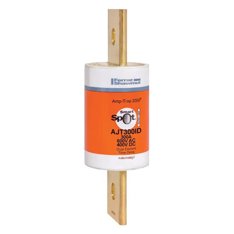 Mersen AJT300ID - Fuse AJT - Class J - Time-delay 600VAC 400VDC 300A Blade SmartSpot® Amp-Trap 2000®