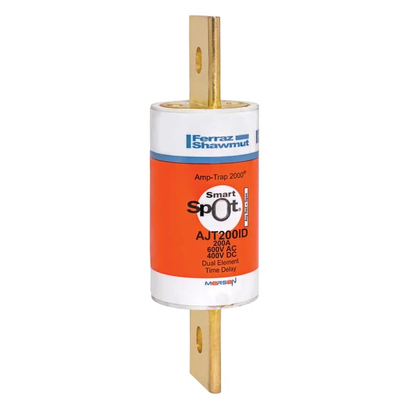 Mersen AJT200ID - Fuse AJT - Class J - Time-delay 600VAC 400VDC 200A Blade SmartSpot® Amp-Trap 2000®