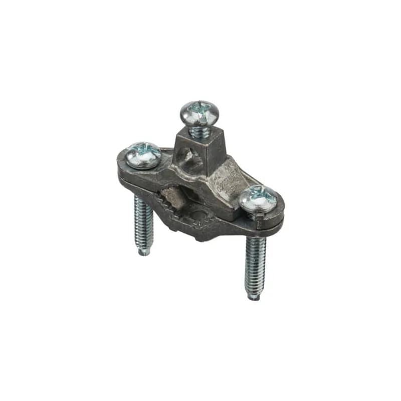 NSI Industries GZ-1 - The NSI GZ-1 Die Cast Zinc Ground Clamp grips on conduit between 1/2" to 1" in diameter and makes running ground conductor easy. The die cast zinc clamp body and zinc-plated steel screws are made of corrosion resistant, high-quality metals that provide durable performance in a range of applications. Use this clamp to connect bare copper wiring for grounding in indoor environments. cULus Listed 467 for Grounding and Bonding. Stock products you can rely on—stock NSI.