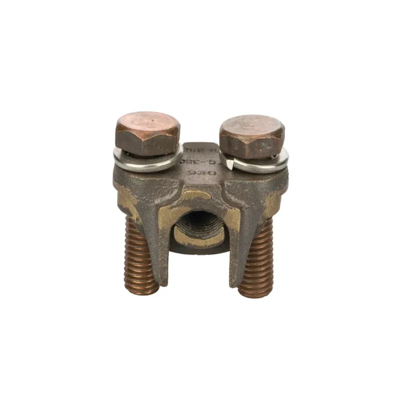 NSI Industries TC350 - Two-Bolt Bronze Tap Connector 350 MCM - 4/0 Str Two-bolt bronze tap connectors are made of high strength bronze for heavy duty connections. For use with copper to copper conductors.