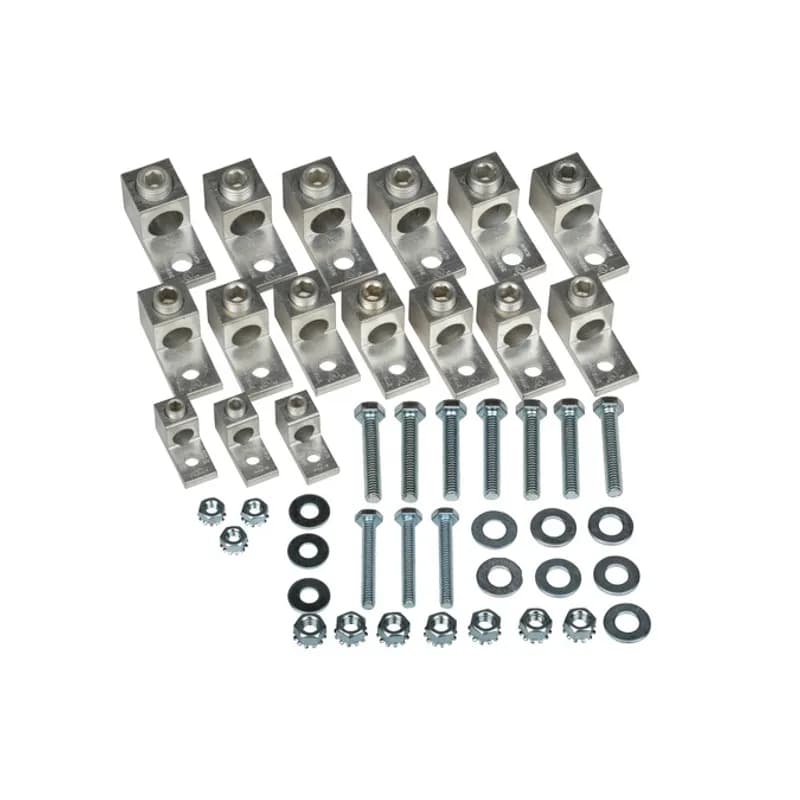 NSI Industries LK-6 - Transformer Lug Kit KVA Size (37 1/2-50 1 °) (45-75 3 °) Transformer Lug Kit contains terminal lugs that are dual rated for use with both copper and aluminum cables.