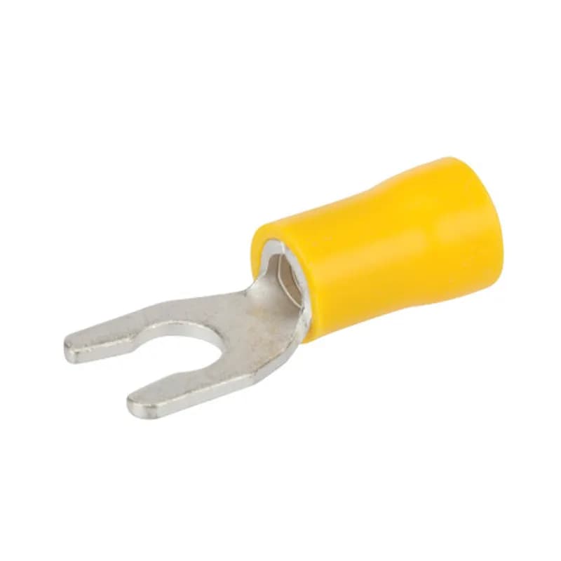NSI Industries S12-10V-L - 12-10 AWG, # 10 Stud Vinyl Insulated Locking Spade, 50 Per Pack