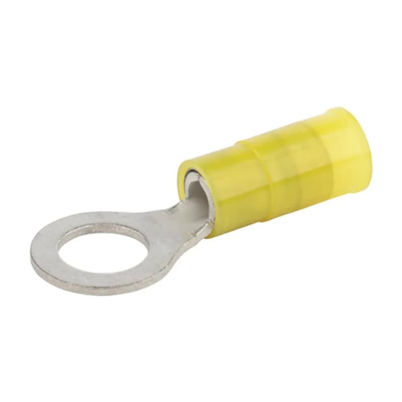 12-10 AWG Nylon Insulated Ring 5/16" Stud, 40 Per Pack