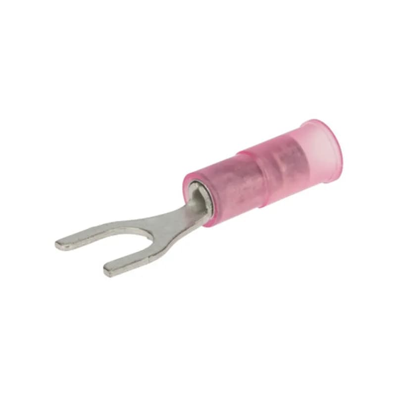 22-18 AWG Nylon Insulated Spade #10 Stud, 100 Per Pack