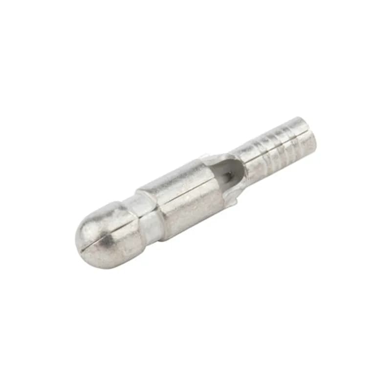 NSI Industries PM22-157 - 22-18 AWG Uninsulated Male Plug Disconnects - 100 Count Uninsulated Male Plug Disconnects feature a shouldered barrel made of tin plated copper that is designed for easy crimping. The internal barrel is designed to grip wires and prevent pull-out. FEATURES: STYLE: Uninsulated Male Plug Disconnect MATERIAL: Copper QUANTITY: 100 Count WIRE SIZE: 22-18 LENGTH: .689 BRAND EQUIVALENT: Penn Union SC1A