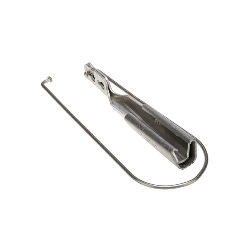NSI Industries W62-1 - Aluminum Service Wedge Clamp for 2 - 6 ACSR - 1 Count Aluminum Service Wedge Clamps are used for dead-ending self supporting drop wire. Saves conductor- drop wire may be cut to exact length. Can be attached to bare neutral in any point in the span. Adjustment in drop wire sag are easily made. Grips ACSR, AAAC or aluminum conductor. Temperature rating 90 degrees C. Rated for 600V (2000V max. per UL486B). UL486A/B Listed Wire Connector.