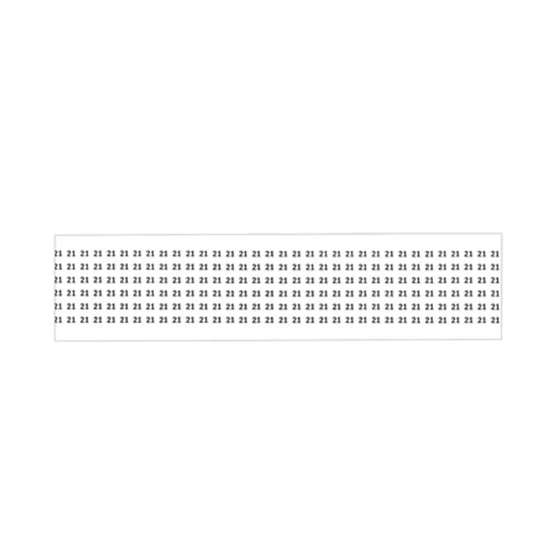 NSI Industries WMC-21 - Wire Marker Cards (#21) vinyl impregnated cloth markers 1.5" long