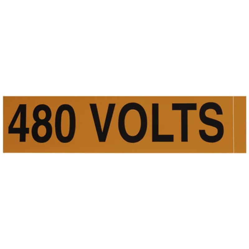 NSI Industries VM-A-13 - Voltage Markers 480 Volts, 1ea. 9x2.25"