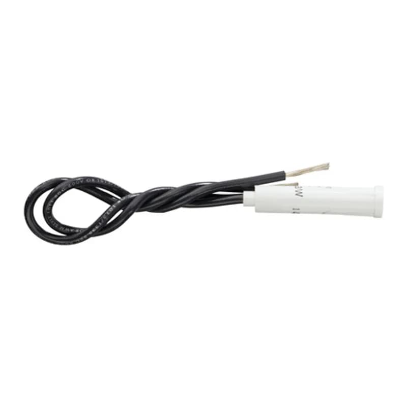 NSI Industries 79720LW - Red Press In Indicator Light - White Bezel High quality indicator lights are made of nylon with polycarbonate lens material and neon lamps. 125-Volt rated. Connection with 6 inch wire leads.