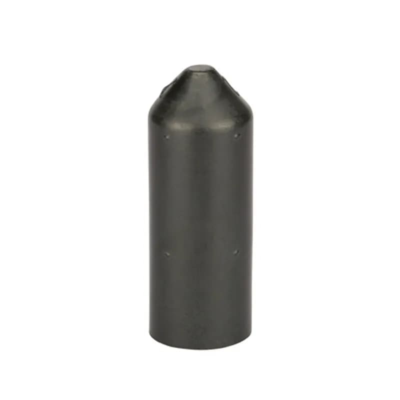 NSI Industries HSC-70 - Easy-Splice Heat Shrinkable End Cap 6 - 3/0 AWG These caps replace greases, tapes, epoxy, encapsulation, or dips. In most sizes, installation may be accomplished in less than one minute. Heat-shrinkable end caps provide for efficient and positive cable end sealing. Made of thermally stabilized polyolefin, the interior of the HSC is coated with a meltable sealant to assure a watertight seal, complete insulation, abrasion and corrosion resistance. Seals may be affected over lead, steel, aluminum, copper and all standard plastic and elastomeric insulating materials and conduit. HSC end sealing caps are qualified to ANSI C119.1-1986 and rated to ICEA electrical withstand test for 1,000 volts. HSC end sealing caps can be used as a live seal for cables carrying up to 1,000 volts. They can also be used as end seals for storing and pulling de-energized cable.