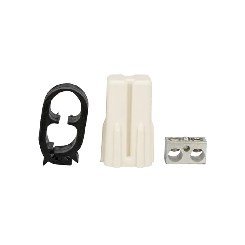 NSI Industries ESSLK-2/0 - Easy-Splice Gel Stub Splice Kit with Connector Perfect for street light connections. Accepts wires from #14 to 2/0 AWG (feeder cable). Use the single port that accepts #14 to #6 AWG to power the light. Specially formulated material provides excellent abrasion resistance, insulation value and UV resistance. The cap is clear to allow visual inspection of connector positioning during installation and connector performance during service life. Corrosion protection is provided by the sealant gel. APPLICATION: Gel stub splice kit insulates, seals and protects stub splice connections up to 1,000 volts. INSTALLATION: To install, simply push the cover down over the connection and snap the clamp closed. Kit includes a UL listed connector for use with copper and/ or aluminum conductors, a gel filled cap and a cap clamp. Temperature Rating: -40 degrees C to 90 degrees C.