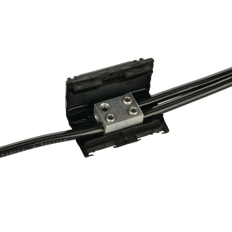 Easy-Splice Gel Tap Splice Kit with Connector for #14 - #2 AWG The Easy-Splice gel tap splice kit provides a fast and simple method for connecting, insulating, and environmentally sealing low-voltage splices. The splice kit is designed for underground and overhead environments and is useful for street lighting applications. The splice kit's dual-rated mechanical connector splices a wide range of cables, including copper and aluminum. The connector's four port design allows maximum inventory flexibility. The sealant gel protects the connection from moisture ingress, corrosion and pollution. The hinged splice closure can be installed over the connector in seconds by simply snapping the cover shut. Qualified to ANSI C119.1-1986 for underground splicing. Rated -40 degrees C to 90 degrees C.