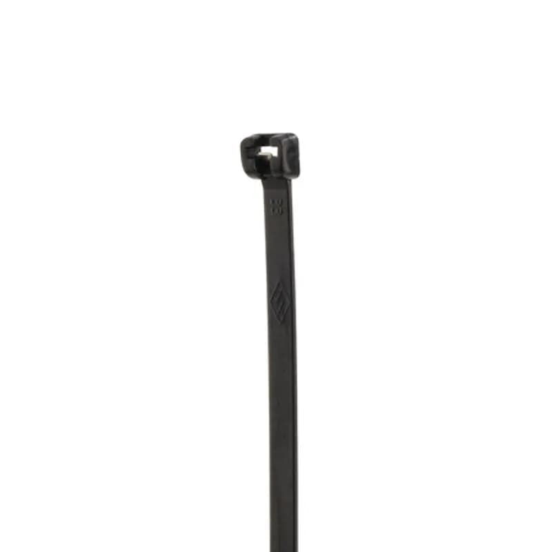 Cable Tie Black Stl Barb 4" 18lb 100, UV/Weather Resistant Cable Ties (zip ties, tie wraps, wire ties) are designed for the bundling of cables and wires and are suitable for outdoor use.