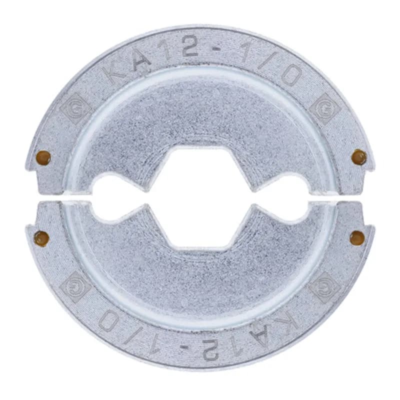 NSI Industries KA12-1/0 - KA12-10 U-Type Crimping Die 1/0 AWG Aluminum - Tan U-Shaped Crimping Dies are for use with the N1240 Crimping Tool and Other Tools.