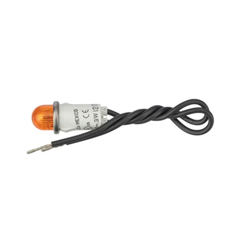 NSI Industries 79912LW - Amber Nylon 105-125 VAC Indicator Light (Neon BULb)