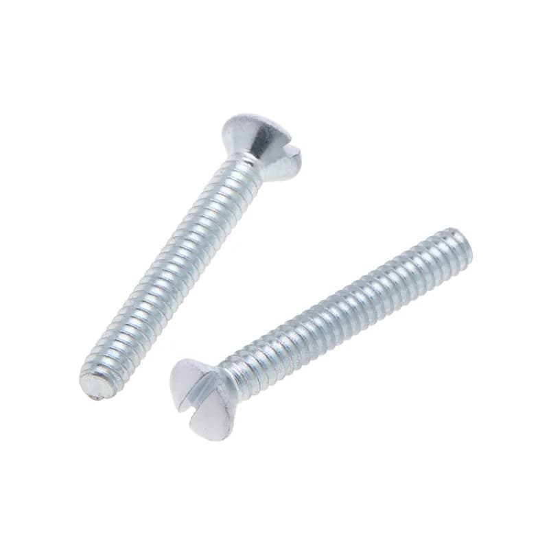Decorative Switch Plate Screw Kit, #6-32 Size, 250 piece(s), Steel material, 1/4, 1 in. length, Undercut, Oval head, Slotted drive type, including a(n) (25) #6-32 x 1 in. White, (25) 6-32 in. x 1 in. Ivory and (50) #6-32 x1/4 in. White, (50) 6-32 in. x1/4 in. Ivory, (50) 6-32 in. x1/4 in. Almond, (50) 6-32 in. x1/4 in. Gray