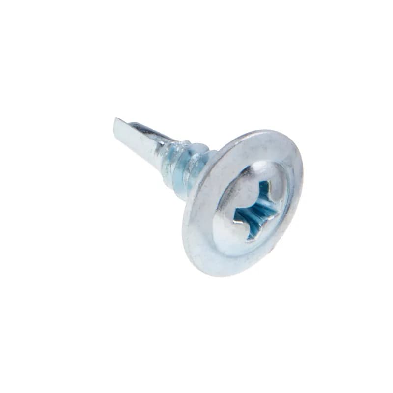 NSI Industries WDS1M - Self-Drilling & Tapping Drywall Screw, Steel material, #8 Size, 1/2 in. length, Fine thread type, Wafer head, Zinc finish, Phillips drive, Self Drill Point, 1000 per pack, Jar, including a(n) Power Bit. For use with 12 Gauge Steel Stud.