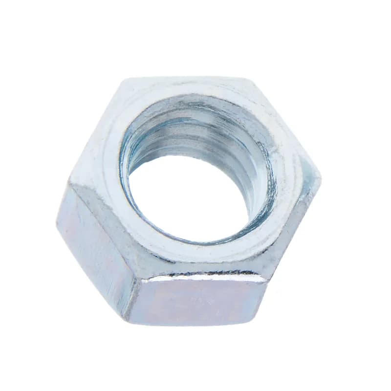 Hexagon Nut, Hardened Steel construction, Zinc Plated finish, 5 grade, 1/2-13 in. Size, 50 per pack