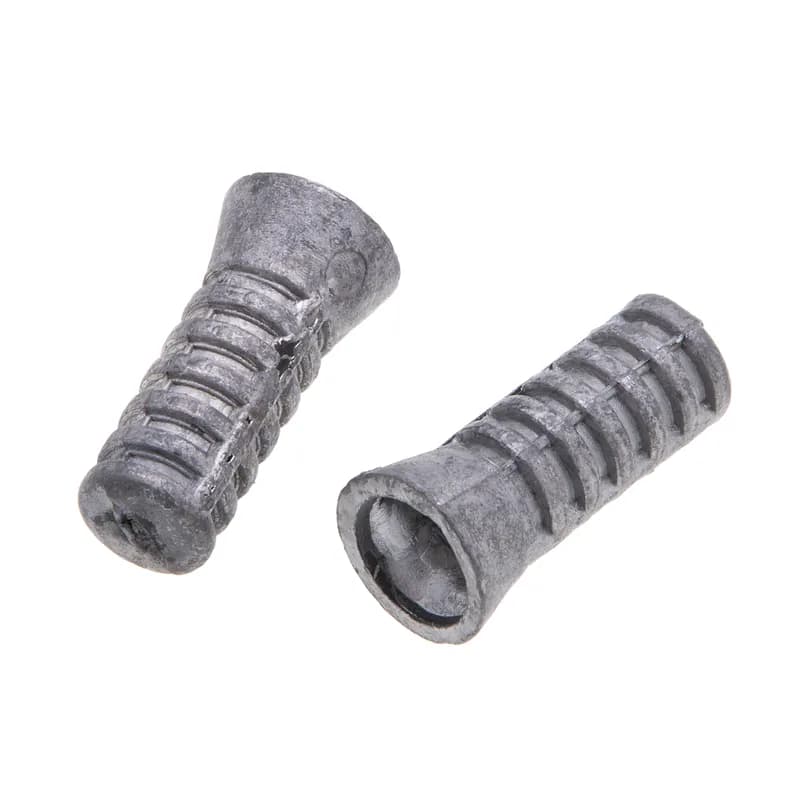 Screw Anchor, #16-18 Size, 1-1/2 in. length, #16-18 screw size, Lead Alloy material, 3/8 in. hole size, 100 per pack
