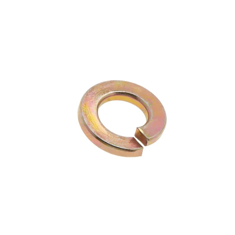 Split Lock Washer, 1/4 in., Alloy Steel, Zinc Chromate finish, 100 per pack, Yellow, For use with Grade 5 & Grade 8 Alloy Steel.
