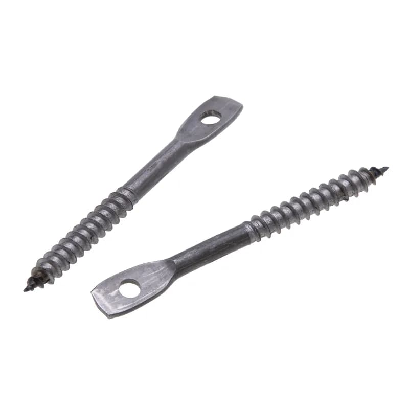 1/4-14 x 3 Sharp Pt Eye Lag Screw 1-1/2 Thread Length PL