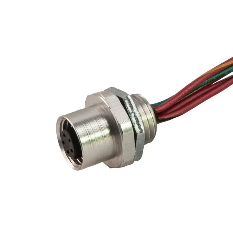 Dual Key Micro-Link Receptacle, Female, 5 pole, 1', 1/4" NPT