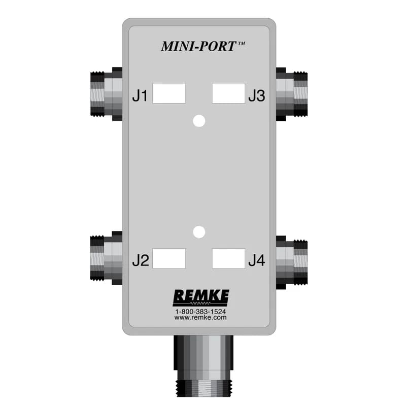 Mini-Link Dist Box, 4 Outlet, connector feed