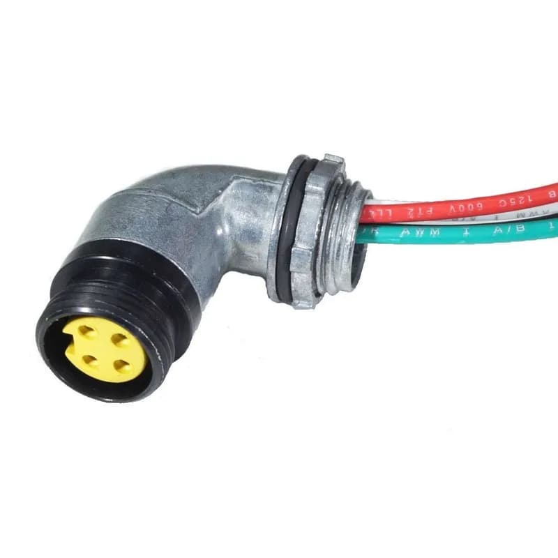 Mini-Link Receptacle, Female 90 deg, 2 pole, 1'