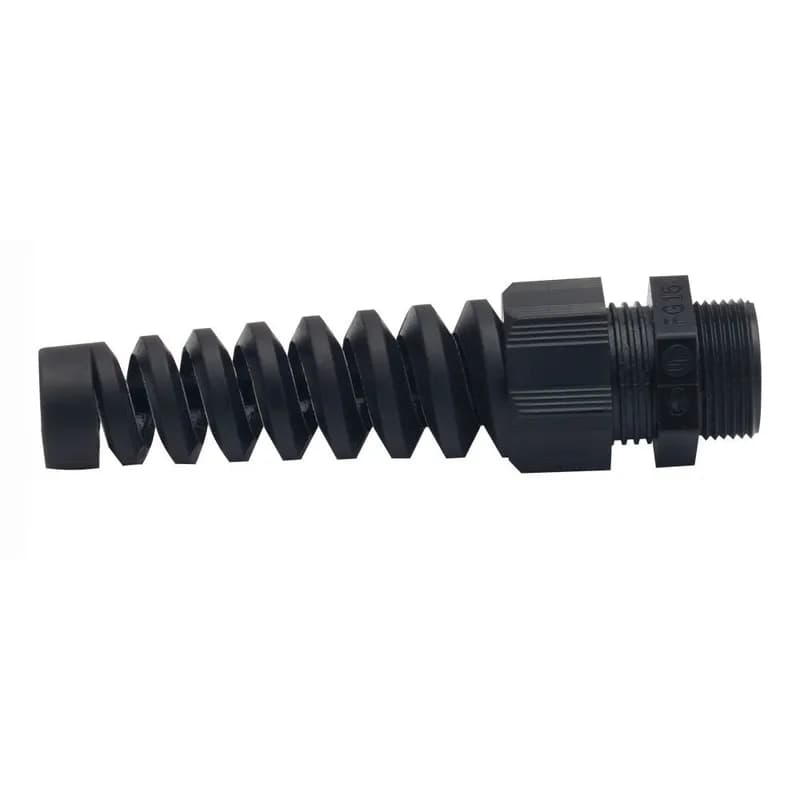 NSI Industries RF21NR-BK - Dome Cap Spiral-Flex Cable Gland, black, Polyamide, 3/4" NPT, cable range .35 - .63