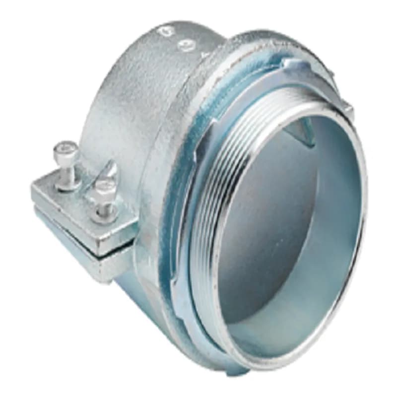 NSI Industries 420-I - Connector, Squeeze, Malleable Iron, Insulated Throat, Trade Size 4 Inch