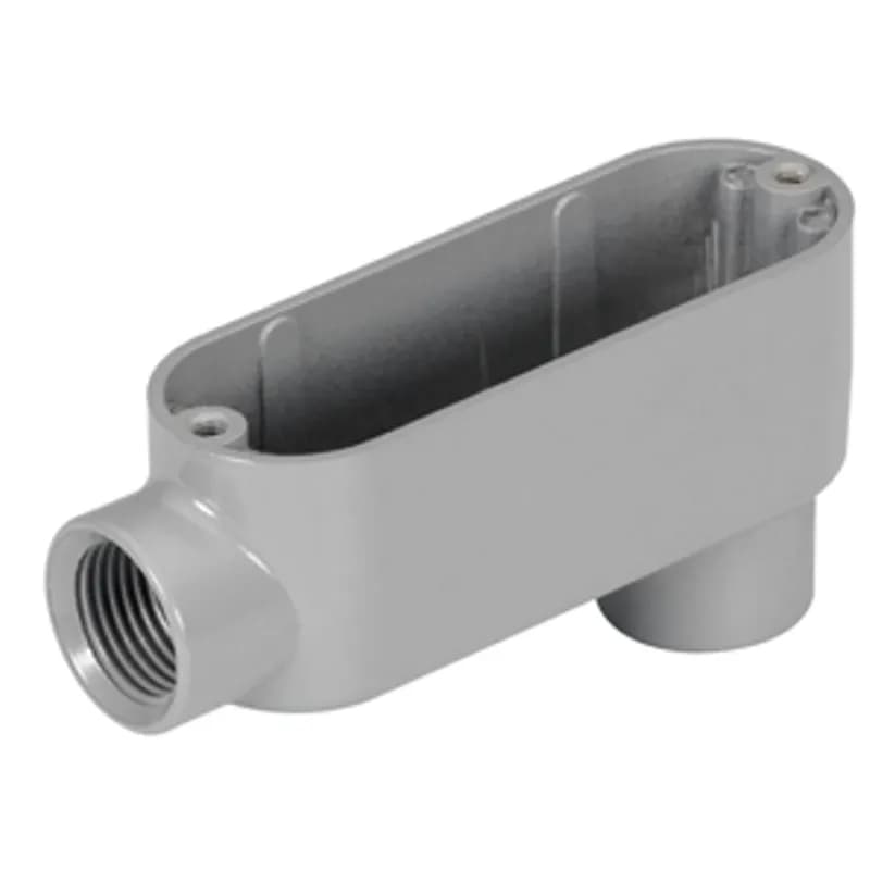 Rigid and IMC Conduit Body, Type LB, Malleable Iron, Size 3 1/2 Inch