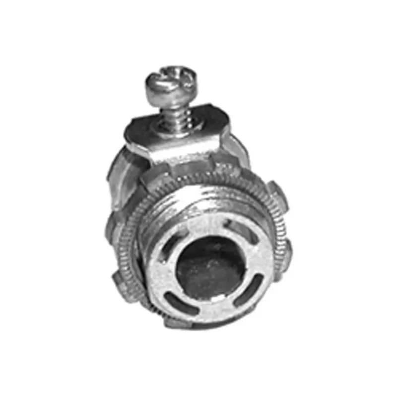 NSi Industries 570-DCR2 - Connector, Strap, Single Screw, Zinc Die Cast, Trade Size 3/8 Inch