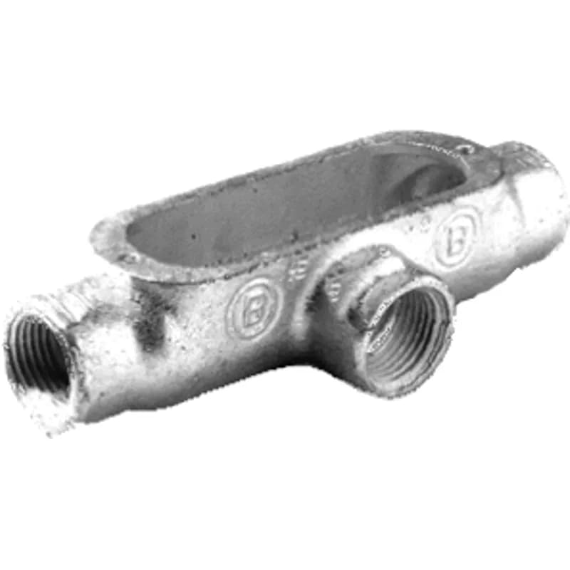 Rigid and IMC Conduit Body, Type T, Malleable Iron, Size 3-1/2 Inch