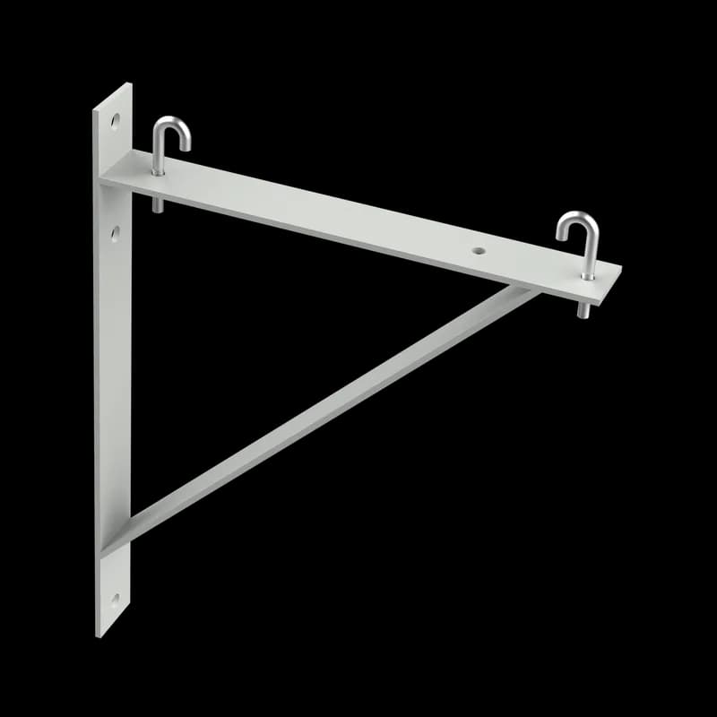 Triangle Support Bracket Kit, fits 6 and 12, Gray, Steel