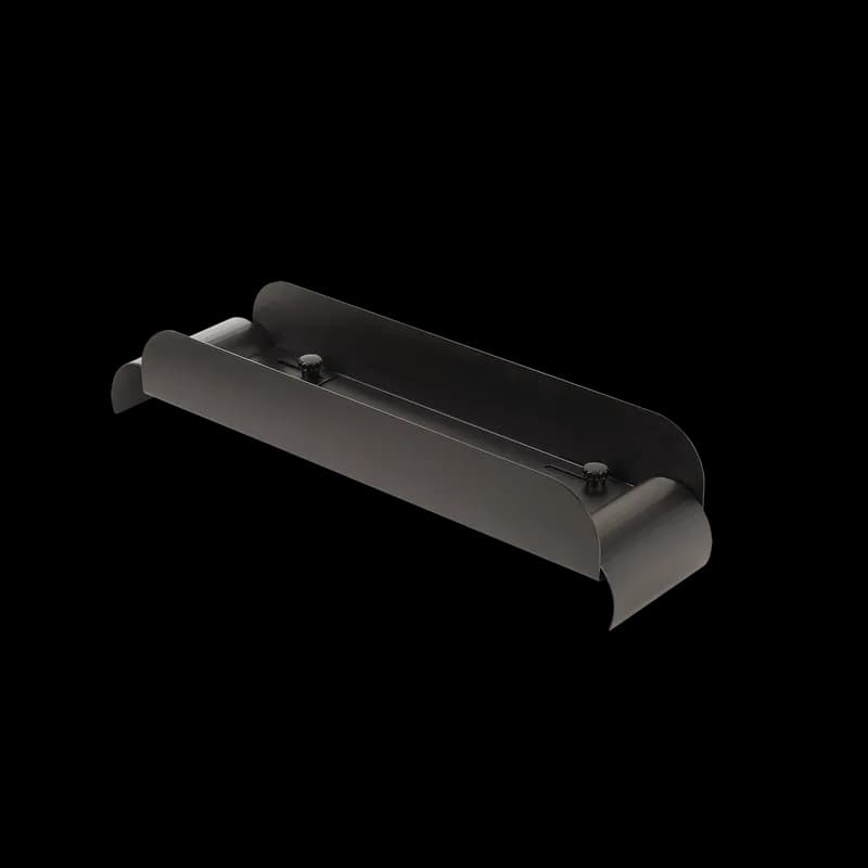 Waterfall Top, fits 19-inch open rack, Black, Steel