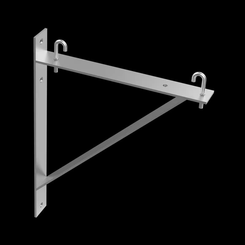 Triangle Support Bracket Kit, fits 6 and 12, Plated, Steel