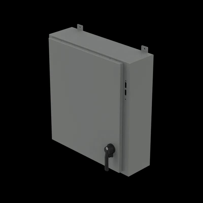 Low-Profile 1-Door Disconnect Type 12, 30.00x28.25x10.00, Gray, Steel