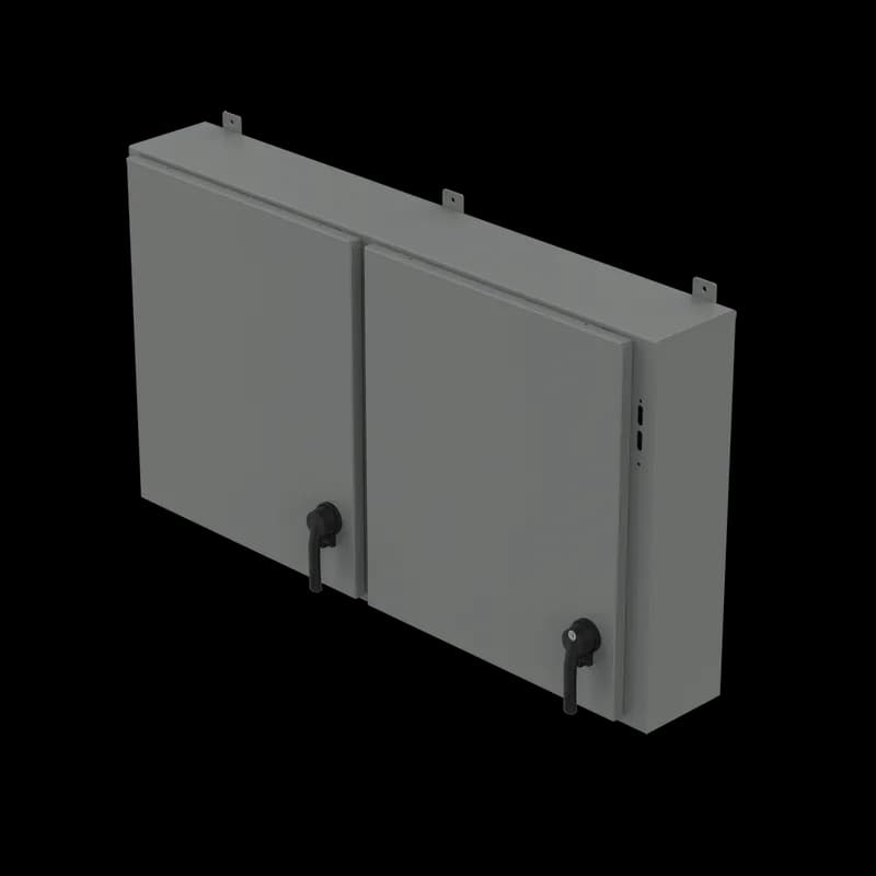 Low-Profile 2-Door Disconnect Type 12, 36.00x54.50x10.00, Gray, Steel