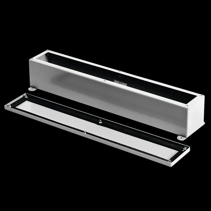 Screw Cover Wiring Trough Type 12, 2.50x2.50x12.00, Gray, Steel