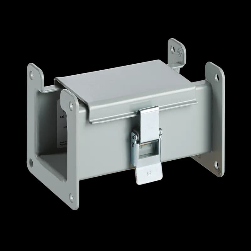 Straight Section Lay-in Hinged Cover Type 12, 4.00x4.00x6.00, Gray, Steel