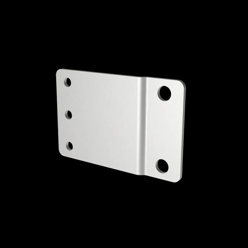 Panel Adapter, 23 to 19x1U, Plated, Steel