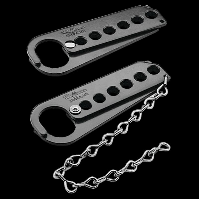 Safety Lockout, with chain, Red, Steel