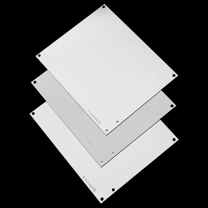 Panel for Junction Box, fits 8x6 Box, Galvanized, Mild Steel