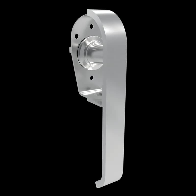 nVent AL36BR - Latch Kit 1-Door Type 12 Enclosure Padlock, 3-Pt (Ht=16to30), Brushed, SS304