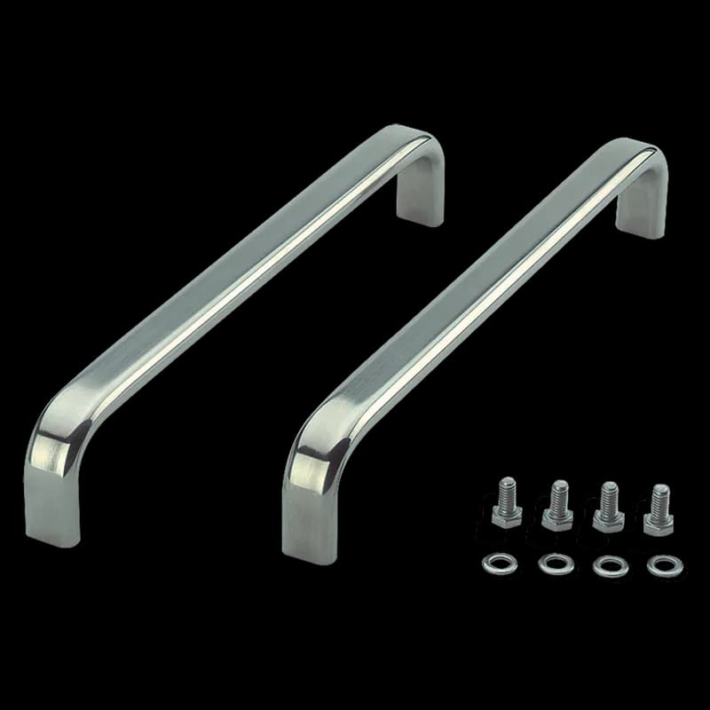Handle for Stainless Steel HMI Enclosures Type 4X, 261x19x45mm, Brushed, SS304