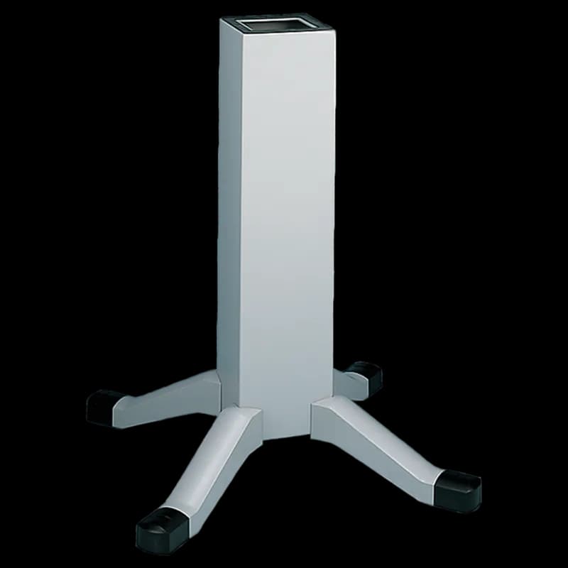 Pedestal with Legs, 26.00x8.00x8.00, Gray, Steel