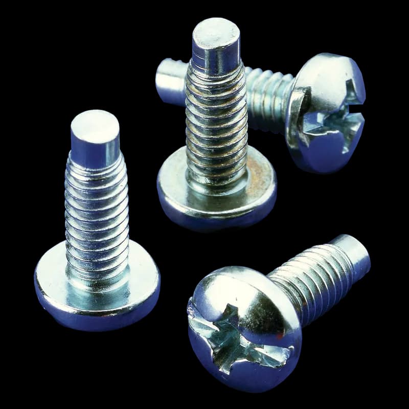 Rack-Mount Screw Package Quantity 20, M5x20 , Plated, Mild Steel